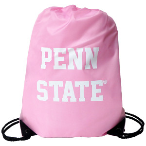 Penn State drawstring backpack pink image